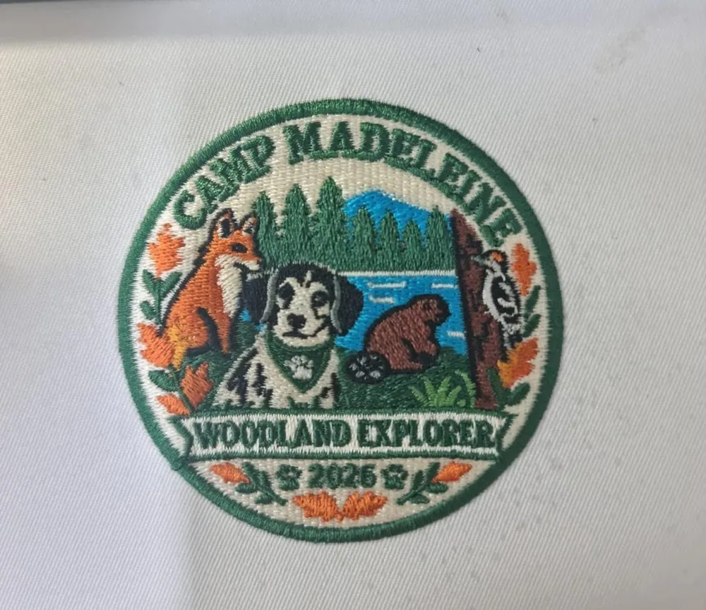 Embroidered patch · 3 in