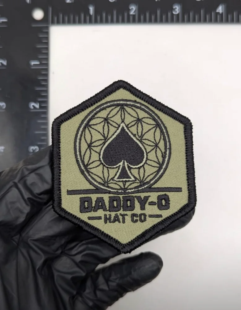 Embroidered patch · 3 in. Made for Daddy-O Hat Co